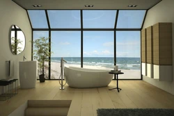Bathroom Design With Panoramic Window
