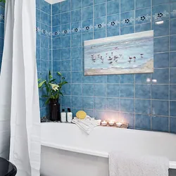 Photo Of Blue And White Bathroom