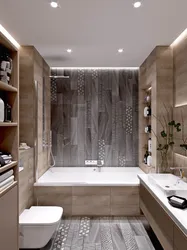 Дизайн ванны с прямой ванной