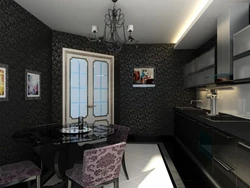 Dark kitchen design