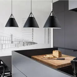 Pendant lamps for the kitchen photo