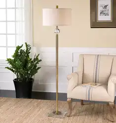 Floor lamps and floor lamps in the bedroom interior