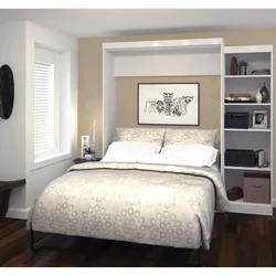 Bedroom design bed in the corner photo