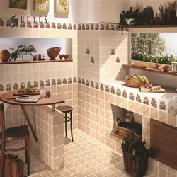 Kitchen room design tiles