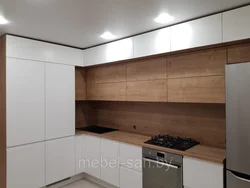 Three-level kitchens under the ceiling corner photo design