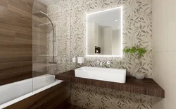 Photo of a bathtub made of cerama marazzi tiles