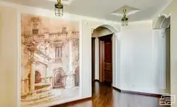 Фрески на стену в интерьере прихожей