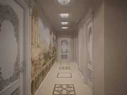 Koridorning ichki qismidagi devordagi freskalar
