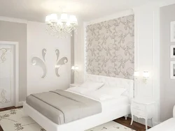 Photo wallpaper in the bedroom above the bed design photo