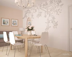 Light wallpaper for kitchen design