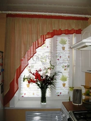 Curtains For A Small Kitchen In Khrushchev In A Modern Design