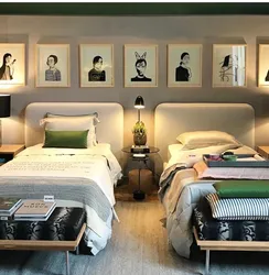 Design of bedrooms with two beds