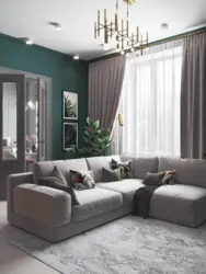 Corner living room design