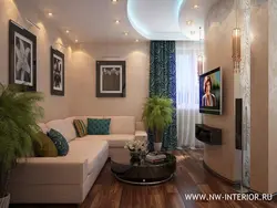Corner living room design