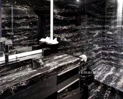 Ванная черный мрамор фото