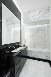 Bathroom black marble photo