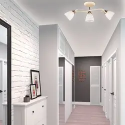Design of a long hallway in a modern style