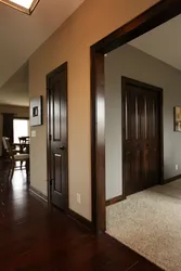 Apartment Interior Dark Doors And Floors