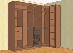 Sliding wardrobes photo inside with dimensions for a bedroom corner