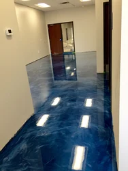 Photo of epoxy self-leveling floors in an apartment