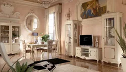 Living room interior in Italian style
