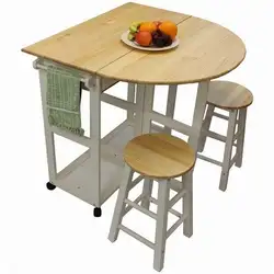 Folding Kitchen Table For A Small Kitchen Photo