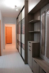 Wardrobe in a long narrow hallway photo design