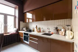Chocolate kitchen design photo