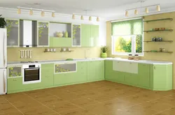 Зеленый Холодильник На Кухне Фото