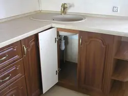 Kitchen Design With A Corner Sink In A Modern Style