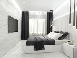 Bedroom design in black tone photo