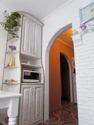 Doorway in the kitchen interior