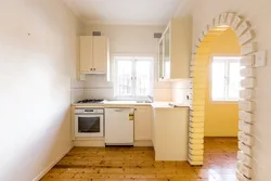 Doorway in the kitchen interior