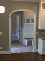 Doorway in the kitchen interior