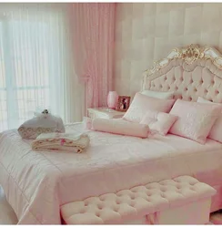 Дизайн Спальни С Розовой Кроватью