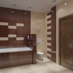 Bathroom and toilet design with partition photo