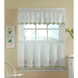 Photo Curtains For The Kitchen Short Flowers