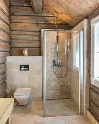 Bathroom In The Country Design Photo With Shower