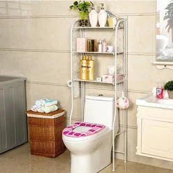 Bathroom Floor Shelves Photo