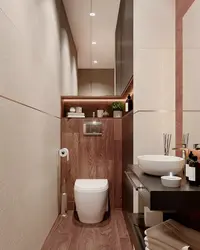 Туалет з рукамыйніцай ў кватэры фота