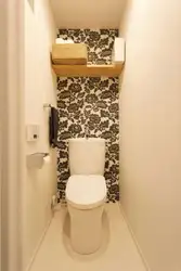 Вузкі туалет дызайн фота ў кватэры
