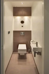 Narrow Toilet Design Photo In The Apartment