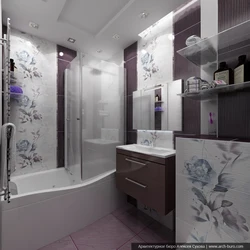Тоғыз қабатты ғимараттың фотосуретіндегі ванна бөлмесінің дизайны