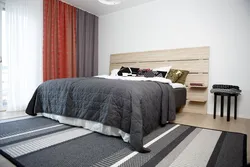 Modern carpets in the bedroom interior