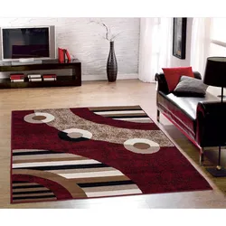 Modern carpets in the bedroom interior
