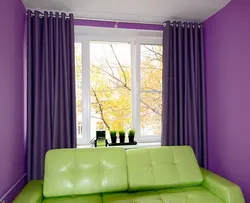 Choose curtains to match the living room interior color combination