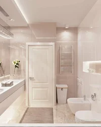 Bathroom design in soothing colors