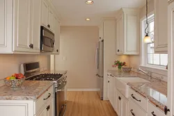 Small kitchens photos in light colors