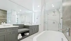 Photo of suspended ceilings in the bathroom