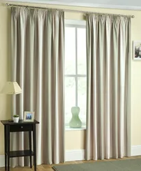 Blackout Curtains In The Bedroom Interior Photo
